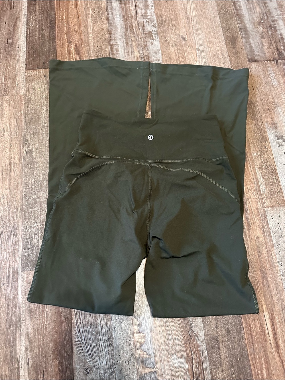 Lululemon Olive Green Flared Leggings